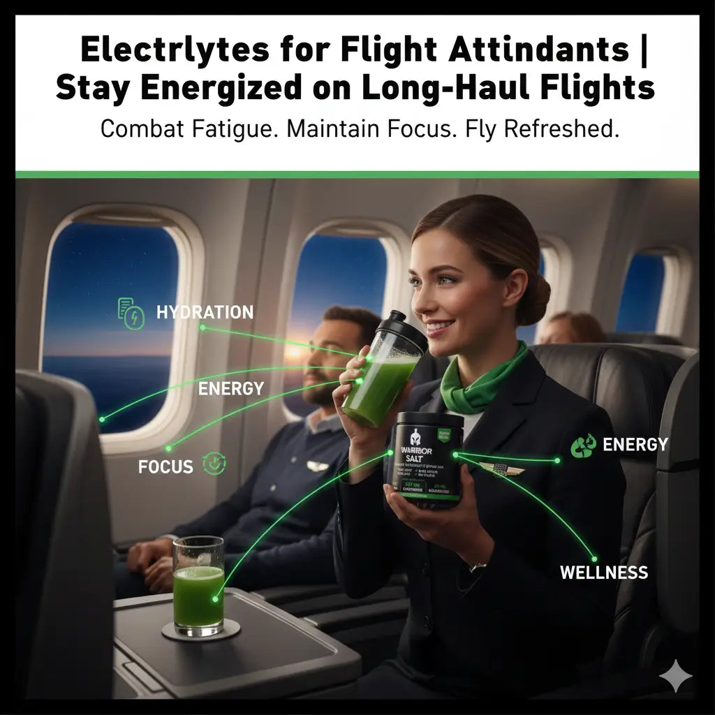Electrolytes for Flight Attendants: Beat Jet Lag and Fatigue with Warrior Salt