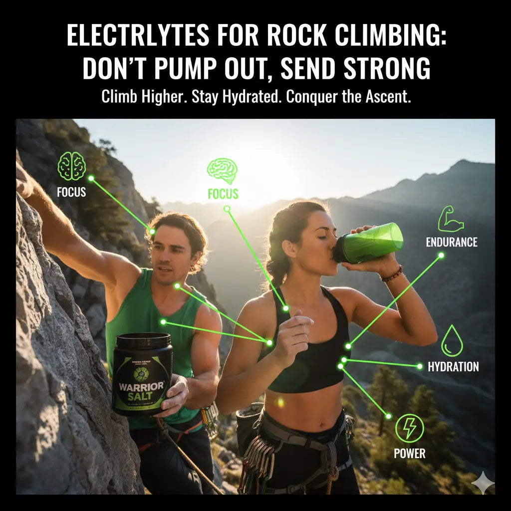 Electrolytes for Rock Climbing: Don’t Pump Out, Send Strong
