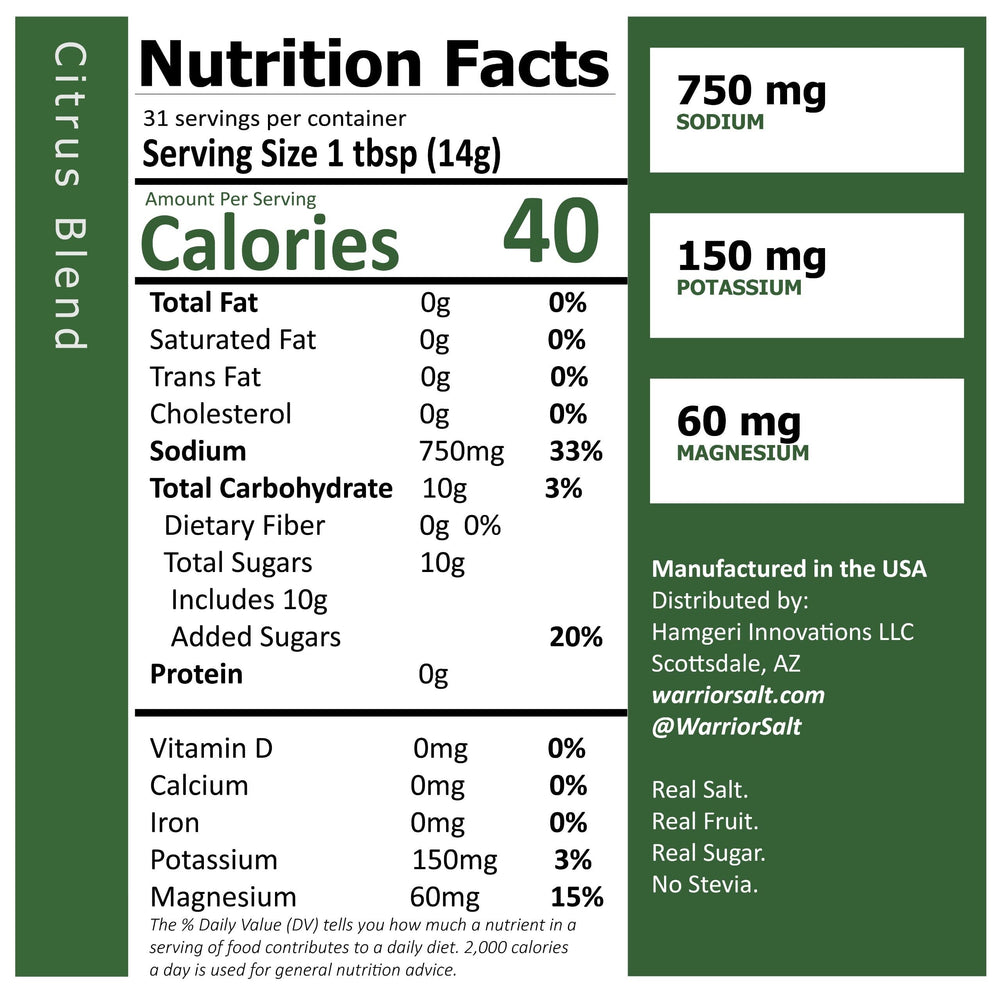 Warrior Salt Citrus Blend Electrolytes