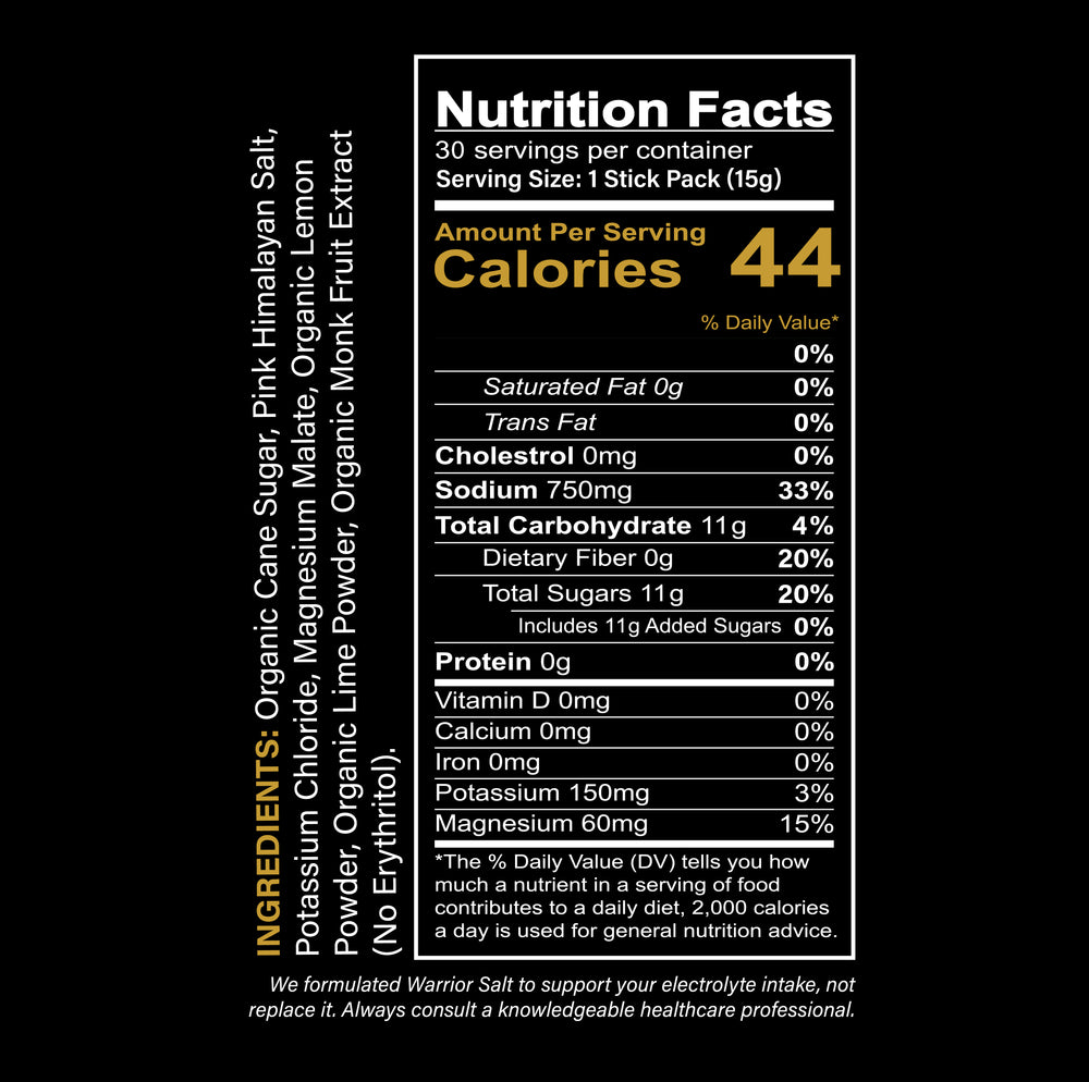 Warrior Salt Citrus Blend Electrolytes