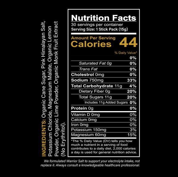 Warrior Salt Citrus Blend Electrolytes
